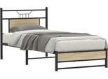 Vidaxl Struttura Letto Senza Materasso Rovere Sonoma 90X190 Cm Materiale A Base Di Legno