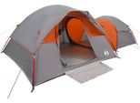 Vidaxl Tenda Da Campeggio 5 Persone Grigio E Arancione Impermeabile