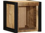 Vidaxl Comodino 40X35X40 Cm Legno Massiccio Di Mango Grezzo