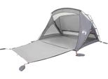 Vidaxl Tenda Da Spiaggia 2 Persone Grigio Impermeabile