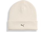 Puma Beanie Berretto Metal Cat High Crown Bean Alpine Snow Avorio