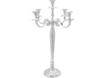 Vidaxl Portacandele Argento 39 X 39 X 60 Cm Alluminio