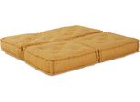 Vidaxl Divano Modulare 2 Pezzi Giallo 140 X 70 X 36 Cm Tessuto