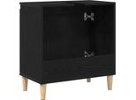 Syfax™ Armadio Per Lavabo Da Bagno Rovere Nero 58 X 33 X 60 Cm
