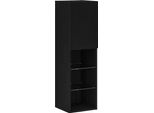 Mobile Tv Vidaxl Nero 30,5 X 30 X 102 Cm Materiale In Legno