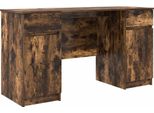 Syfax™ Scrivania Rovere Fumo 140 X 49 X 76 Cm Legno Multistrato