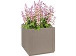 Vidaxl Vaso Da Giardino Grigio 36 X 36 X 35 Cm In Polipropilene