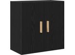 Syfax™ Armadietto A Muro Rovere Nero 60 X 30 X 60 Cm Legno Multistrato