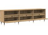 Mobile Tv Vidaxl In Rovere Lavorato A Mano 150 X 30 X 44,5 Cm Materiale A Base Di Legno