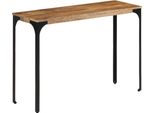 Syfax™ Tavolo Consolle Marrone 110X35X76 Cm Massello Mango E Ferro