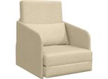 Vidaxl Divano Letto 60Cm Tessuto Crema