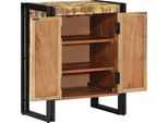 Vidaxl Scarpiera Multicolore 56 X 35 X 70 Cm Legno Massiccio Legno Di Recupero