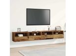 Maison Exclusive - Mobile Tv 2 Pezzi Legno Antico 100 X 30 X 30 Cm Materiale Ligneo