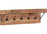 Vidaxl Appendiabiti Marrone 73 X 19 X 23 Cm In Legno Massiccio Di Acacia