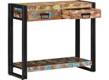 Vidaxl Tavolino Con Ripiano Multicolore Legno Massiccio Riciclato