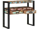 Vidaxl Tavolo Consolle 90 X 33 X 75 Cm Legno Massiccio Riciclato