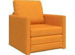 Vidaxl Divano Letto 60 Cm Giallo Scuro Tessuto