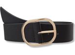 Naf Naf Soceane Cintura Da Donna Nera Con Fibbia Dorata S/M