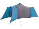 Vidaxl Tenda Tipi Con Tetto In Tessuto Blu E Grigio 492 X 492 X 275 Cm