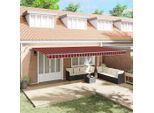 Vidaxl Tenda Da Sole Retrattile Con Tessuto Arancione E Marrone 600 X 300 Cm
