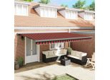 Vidaxl Tenda Da Sole Retrattile Arancione E Marrone 500 X 300 Cm