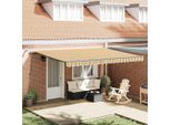 Vidaxl Tenda Da Sole Retrattile Con Tessuto Multicolore Da 450 X 300 Cm