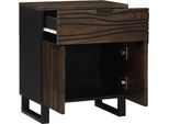 Vidaxl Comodino Noce 50 X 33 X 60 Cm In Legno Massiccio Di Mango