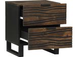 Vidaxl Comodino 2 Pezzi Noce 40 X 33 X 46 Cm Legno Massiccio Di Mango