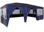 Vidaxl Tenda Per Feste Blu E Bianca 600 X 400 X 266 Cm In Poliestere E Acciaio