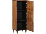 Vidaxl Credenza Con Ripiano Marrone 40 X 33,5 X 110 Cm In Legno Massiccio Di Mango
