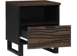 Vidaxl Comodino 2 Pezzi Noce 40 X 33 X 46 Cm Legno Massiccio Di Mango