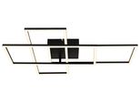 Globo Lighting Led Deckenleuchte "Gabriel", Schwarz, Leuchten, Deckenlampe/Wohnzimmer/Schlafzimmer/Modern, Led Deckenleuchte