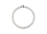 Armband Jobo "Rund-Ankerarmband", Silberfarben, ArmbäNder, Damen, 19Cm, Silber 925 (Sterlingsilber), Armband, 925 Silber 19 Cm