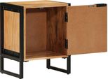 Vidaxl Comodino Marrone 40 X 30 X 50 Cm In Legno Massiccio Di Acacia