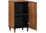 Vidaxl Credenza Con Ripiano Marrone 40 X 33,5 X 75 Cm In Legno Massiccio Di Mango
