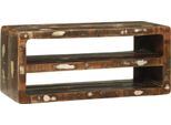 Vidaxl Mobile Tv Multicolore 80 X 32 X 36 Cm In Legno Massiccio Di Recupero