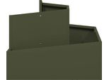 Vidaxl Fioriera Da Giardino Verde Oliva 60 X 60 X 50 Cm