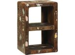 Vidaxl Mobile Tv Multicolore 36 X 30 X 54 Cm In Legno Massiccio Di Recupero