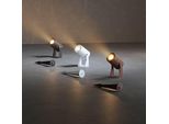 Sair - Faro A Led A Picchetto Rotondo 10W IP65 Bianco 3000K - Luce Da Giardino Per Piante O Siepe H36Cm - Beneito Faure