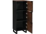 Vidaxl Credenza Marrone 40 X 33 X 110 Cm In Legno Massiccio Di Mango
