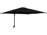 Vidaxl Ombrellone Da Giardino Nero 248,5 X 247,5 X 160 Cm Tessuto