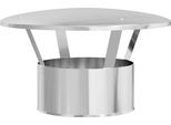Vidaxl Parapioggia Camino Argento 35 X 35 X 20 Cm Acciaio Inox