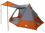 Vidaxl Tenda Da Campeggio Grigio E Arancione 482 X 360 X 227 Cm In Poliestere