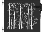 Vidaxl Cancello Da Giardino Nero 105 X 100 Cm Acciaio Verniciato A Polvere