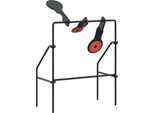 Vidaxl Bersaglio Azzerabile Nero 26 X 13 X 31 Cm Acciaio