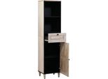 Vidaxl Mobile Da Bagno Con Ripiano Bianco 38 X 33 X 160 Cm Materiale A Base Di Legno