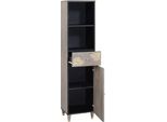 Vidaxl Credenza Grigio 38 X 33,5 X 160 Cm Legno Massiccio Mango