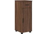 Syfax™ Mobile Da Bagno Con Cassetto Rovere Marrone 30 X 35 X 80 Cm