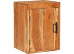 Vidaxl Comodino Marrone 35 X 33 X 48 Cm In Legno Massiccio Di Acacia