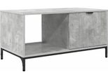 Syfax™ Tavolino Da Salotto Con Cassetto Grigio Cemento 90 X 49 X 46 Cm